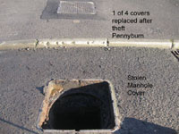 Missing manhole lids in the Pennyburn / Campsie area | NI Water News